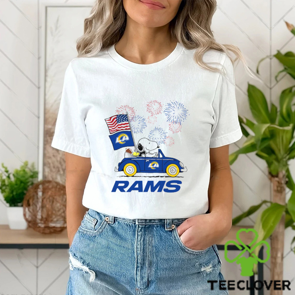 Snoopy Football Happy 4th Of July Los Angeles Rams Shirt Snoopy Football Happy 4th Of July Los Angeles Rams Shirt