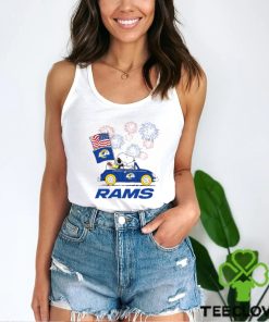 Snoopy Football Happy 4th Of July Los Angeles Rams Shirt 2 Snoopy Football Happy 4th Of July Los Angeles Rams Shirt