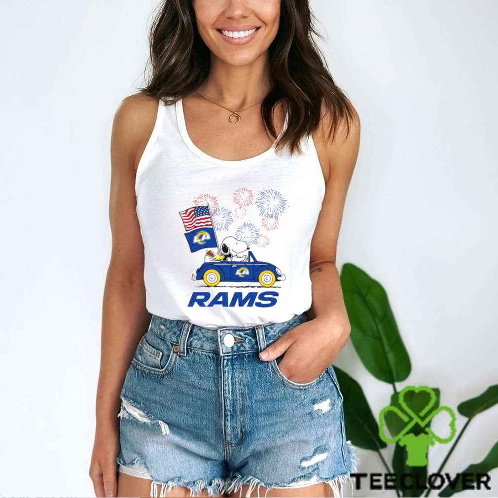 Snoopy Football Happy 4th Of July Los Angeles Rams Shirt Snoopy Football Happy 4th Of July Los Angeles Rams Shirt