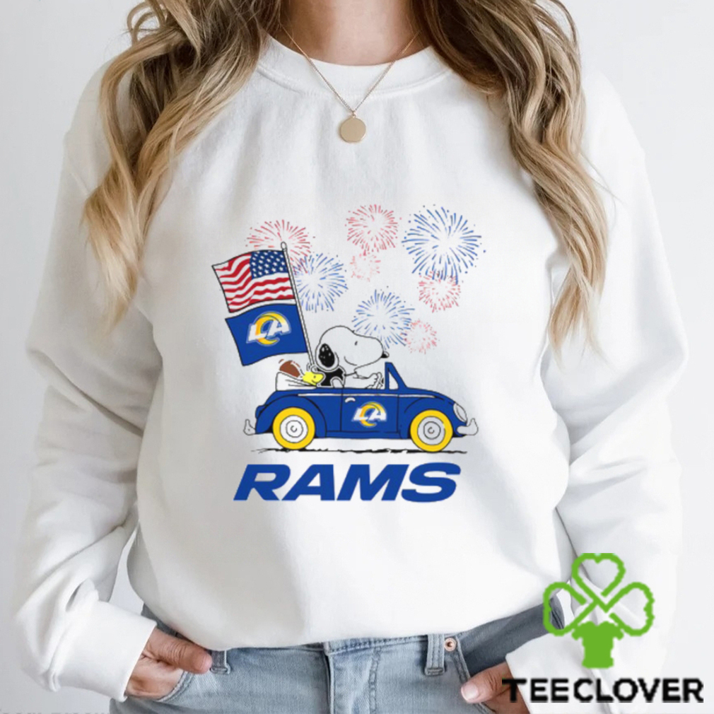 Snoopy Football Happy 4th Of July Los Angeles Rams Shirt Snoopy Football Happy 4th Of July Los Angeles Rams Shirt