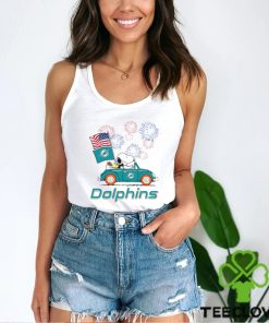 Snoopy Football Happy 4th Of July Miami Dolphins Shirt 2 Snoopy Football Happy 4th Of July Miami Dolphins Shirt