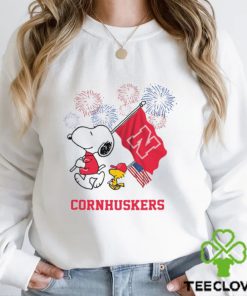 Snoopy Football Happy 4th Of July Nebraska Cornhuskers Shirt