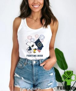 Snoopy Football Happy 4th Of July Notre Dame Fighting Irish Shirt
