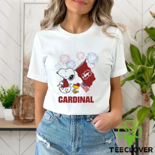 Snoopy Football Happy 4th Of July Stanford Cardinal Shirt