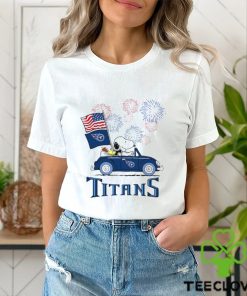 Snoopy Football Happy 4th Of July Tennessee Titans Shirt