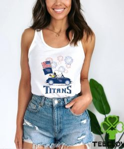 Snoopy Football Happy 4th Of July Tennessee Titans Shirt