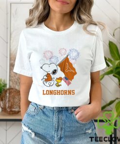 Snoopy Football Happy 4th Of July Texas Longhorns Shirt