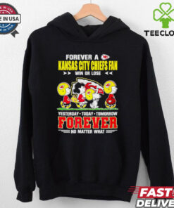 Snoopy Forever a Chiefs fan win or lose forever no matter what shirt