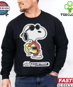 Snoopy Formula 1 x Peanuts 2024 Las Vegas Grand Prix Joe Cool T Shirt