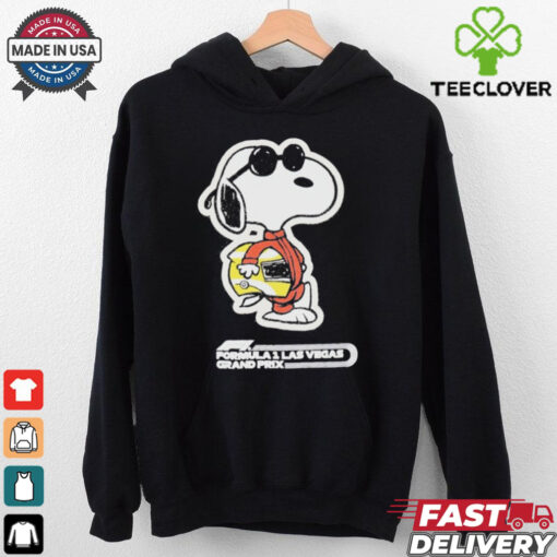 Snoopy Formula 1 x Peanuts 2024 Las Vegas Grand Prix Joe Cool T Shirt