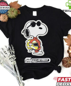 Snoopy Formula 1 x Peanuts 2024 Las Vegas Grand Prix Joe Cool T Shirt