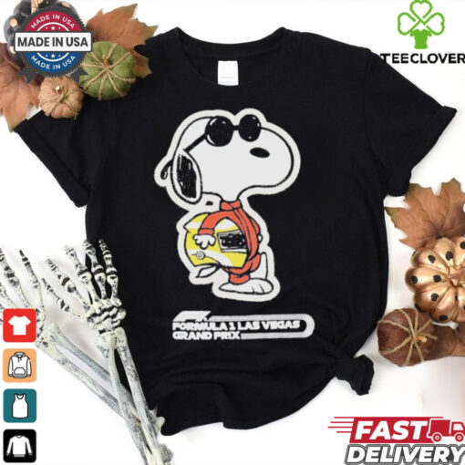 Snoopy Formula 1 x Peanuts 2024 Las Vegas Grand Prix Joe Cool T Shirt