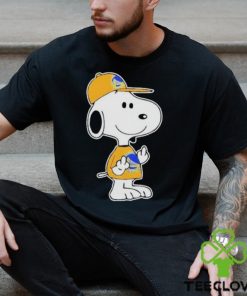 Snoopy Golden State Warriors NBA Double Middle Fingers Fuck You Shirt