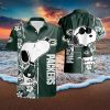 Snoopy Green Bay Packers Short Sleeve Aloha Hawaiian Shirt