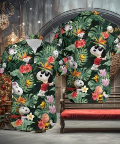 Snoopy Green Hawaiian Shirt, Great Snoopy Gift for Beach Days