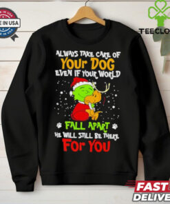 Snoopy Grinch always take care of your dog fall apart Christmas shirt