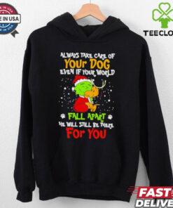 Snoopy Grinch always take care of your dog fall apart Christmas shirt