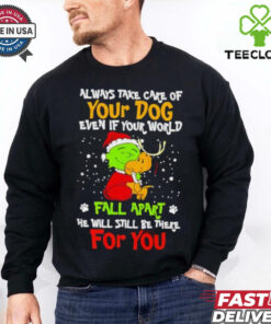 Snoopy Grinch always take care of your dog fall apart Christmas shirt