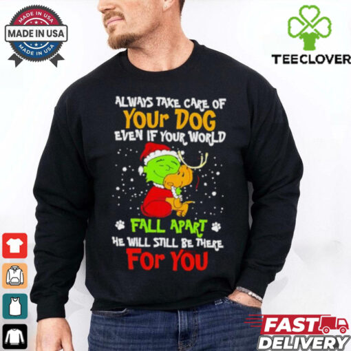 Snoopy Grinch always take care of your dog fall apart Christmas shirt