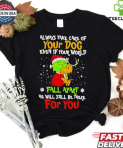 Snoopy Grinch always take care of your dog fall apart Christmas shirt