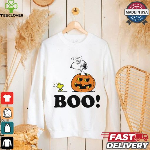 Snoopy Halloween Boo Raglan Baseball shirt