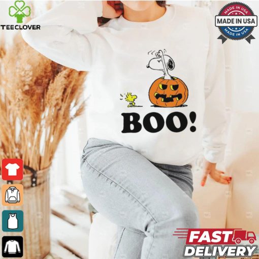 Snoopy Halloween Boo Raglan Baseball shirt