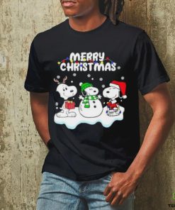 Snoopy Hat Santa Reindeer Merry Christmas Shirt