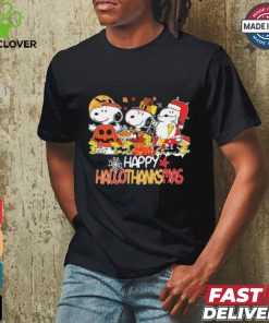 Snoopy Horror Pumpkin Happy HalloThankMas T Shirt