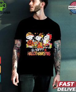 Snoopy Horror Pumpkin Happy HalloThankMas T Shirt