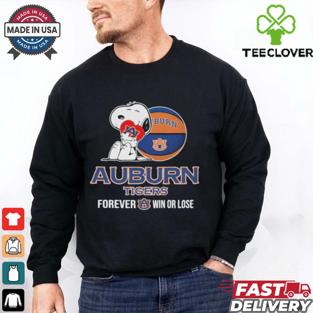 Snoopy Hug Heart Auburn Tigers Forever Win Or Lose T shirts Snoopy Hug Heart Auburn Tigers Forever Win Or Lose T shirts