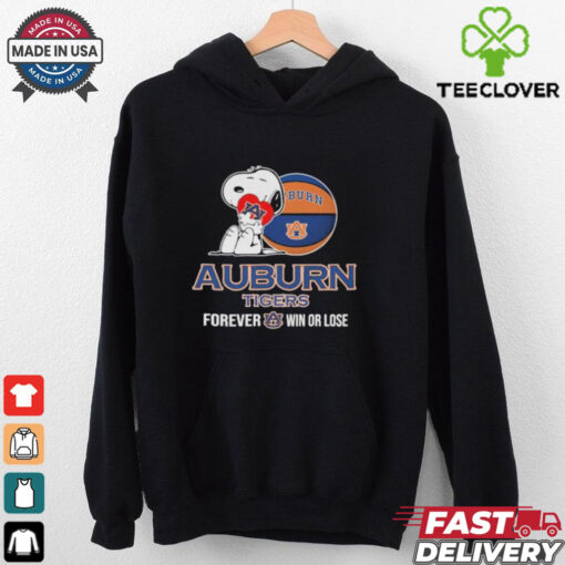 Snoopy Hug Heart Auburn Tigers Forever Win Or Lose T shirts