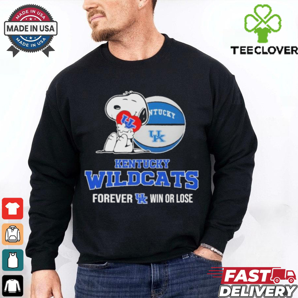 Snoopy Hug Heart Kentucky Wildcats Forever Win Or Lose T shirts Snoopy Hug Heart Kentucky Wildcats Forever Win Or Lose T shirts