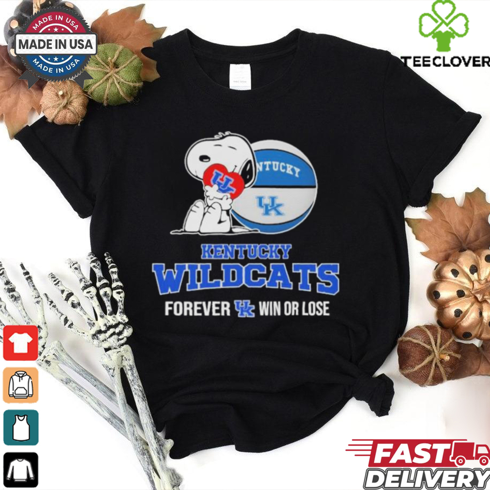 Snoopy Hug Heart Kentucky Wildcats Forever Win Or Lose T shirts Snoopy Hug Heart Kentucky Wildcats Forever Win Or Lose T shirts