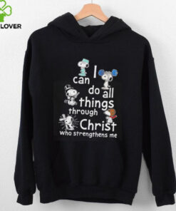 Snoopy I can do all things through Christ who strengthens me shirt