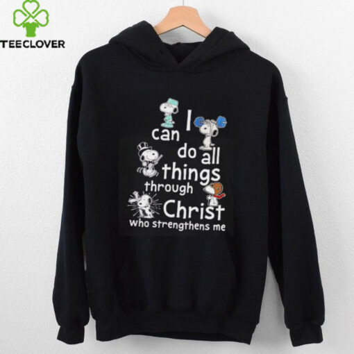 Snoopy I can do all things through Christ who strengthens me shirt