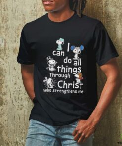 Snoopy I can do all things through Christ who strengthens me shirt