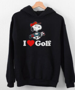 Snoopy I love golf T shirt