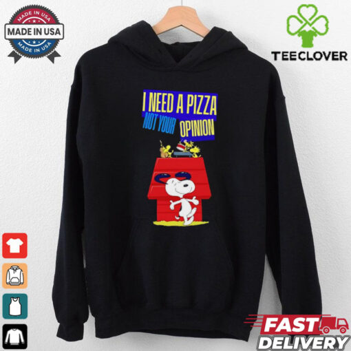 Snoopy I need pizza not your opinion shirt Limited Edition