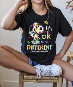 Snoopy It’s Ok To Be Different Autism Awareness hoodie, sweater, longsleeve, shirt v-neck, t-shirt