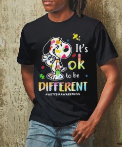 Snoopy It’s Ok To Be Different Autism Awareness hoodie, sweater, longsleeve, shirt v-neck, t-shirt