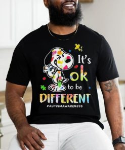 Snoopy It’s Ok To Be Different Autism Awareness hoodie, sweater, longsleeve, shirt v-neck, t-shirt