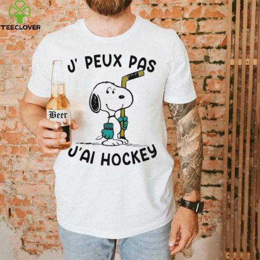 Snoopy J, Peux Pas J’ai Hockey Shirt