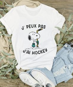 Snoopy J Peux Pas J’ai Hockey T Shirt