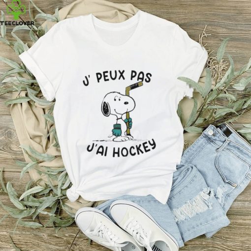 Snoopy J Peux Pas J’ai Hockey T Shirt