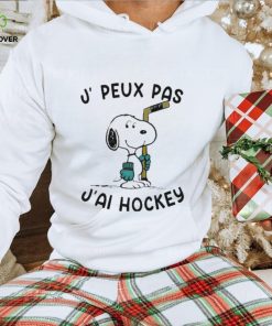 Snoopy J Peux Pas J’ai Hockey T Shirt