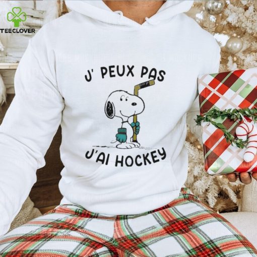 Snoopy J Peux Pas J’ai Hockey T Shirt