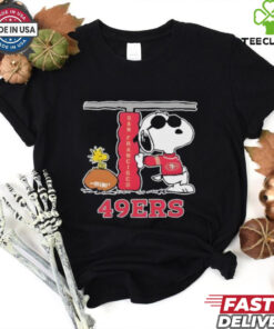 Snoopy Joe Cool and Woodstock The San Francisco 49ers NFL shirt