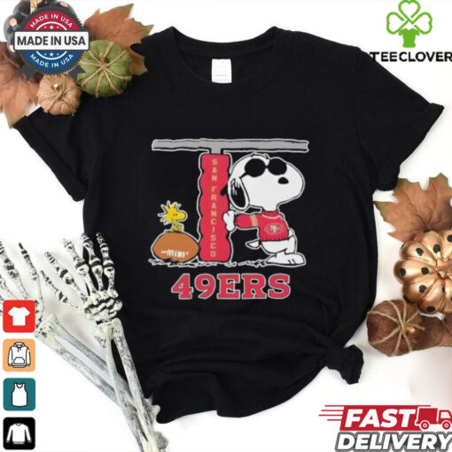 Snoopy Joe Cool and Woodstock The San Francisco 49ers NFL shirt