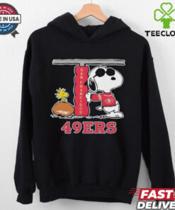 Snoopy Joe Cool and Woodstock The San Francisco 49ers NFL shirt
