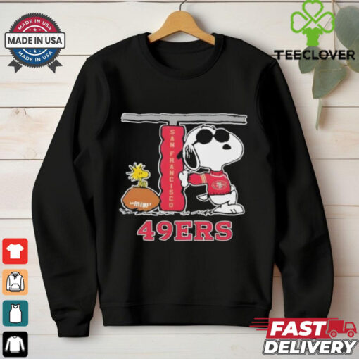 Snoopy Joe Cool and Woodstock The San Francisco 49ers NFL shirt